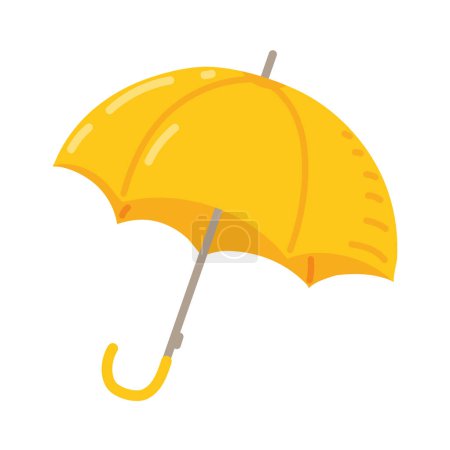 Téléchargez les illustrations : Icône de protection parapluie vecteur isolé - en licence libre de droit