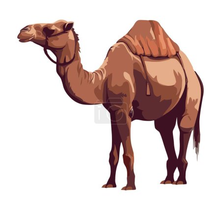 Ilustración de Icono animal camello ilustración aislada - Imagen libre de derechos
