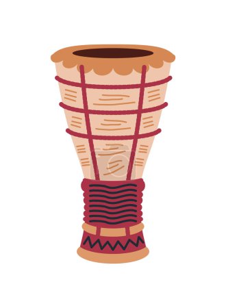 Illustration for Bata drum ethnic illustration design - Royalty Free Image