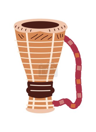 Illustration for Bata drum africa culture illustration - Royalty Free Image