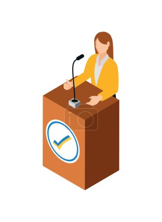 ukrainian elections woman illustration design