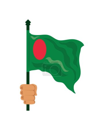 Illustration for Bangladesh independence day illustration design - Royalty Free Image