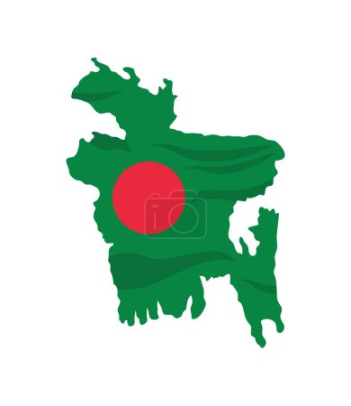 Illustration for Bangladesh independence day celebration illustration - Royalty Free Image