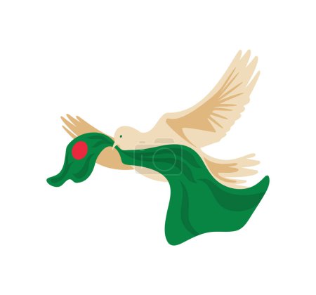 Illustration for Bangladesh independence day design illustration - Royalty Free Image
