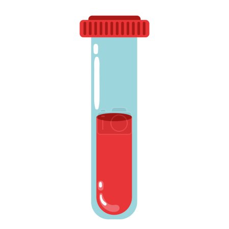 Illustration for World hemophilia day test tube illustration - Royalty Free Image