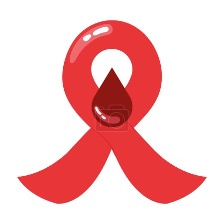 world hemophilia day ribbon illustration