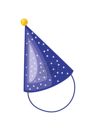 Photo for Birthday party hat isolated design - Royalty Free Image