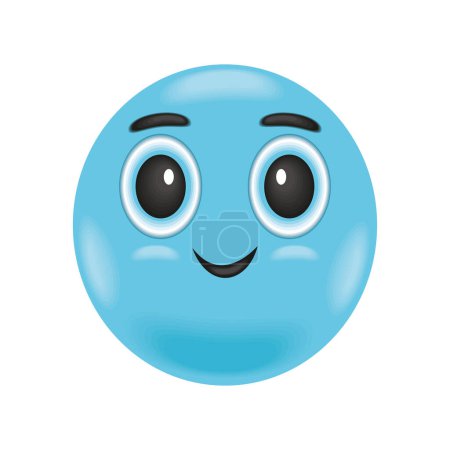 Photo for Smile day emoji face isolated design - Royalty Free Image
