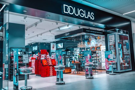 Photo for Gdansk, Poland, Europe - October 31 2022: Douglas cosmetics and beauty shop in Herne, Germany. Total retail sales - Royalty Free Image