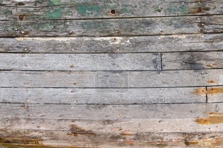Foto de Imagen de tablas de madera erosionadas de un naufragio, para texturas de fondo - Imagen libre de derechos
