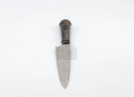 Photo for Dagger blade with sheath isolated on white background - Royalty Free Image