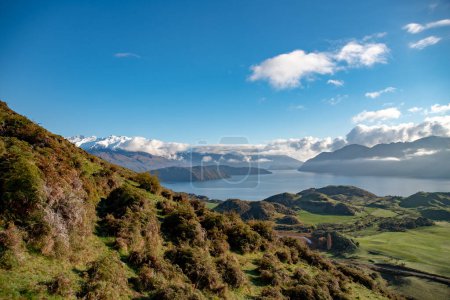 Photo for One of  the best one day hikes in New Zealand walking the Roys Peak track in Wanaka - Royalty Free Image
