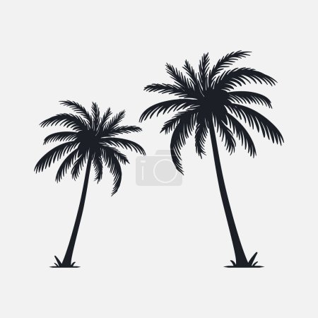Palmen Silhouette Vektor Illustration
