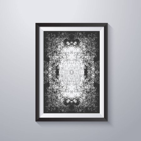 Simple frame with grunge texture style 