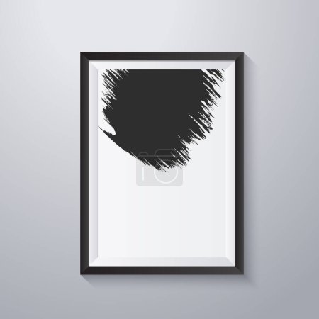 Simple frame with grunge texture style 