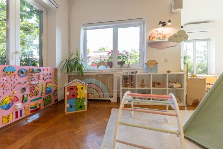 Foto de Interior de un jardín de infantes montessori - Imagen libre de derechos