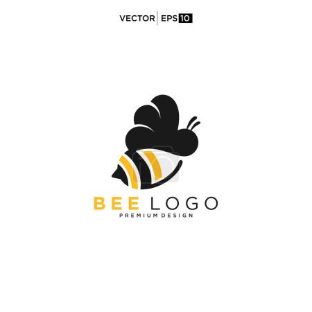 Photo for Honey Bee animals logo icon vector illustration - Royalty Free Image