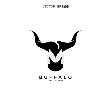Photo for Buffalo Bull Bison logo design inspiration - Royalty Free Image