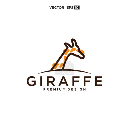 Photo for Giraffe logo vector icon illustration - Royalty Free Image