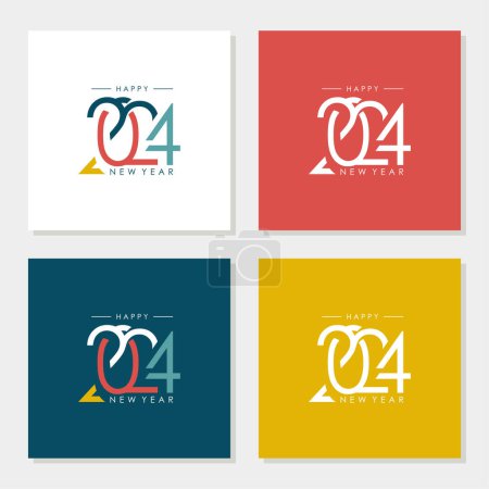 Photo for Colorful number 2024 vector. Happy new year 2024 design with unique colorful numbers. Premium vector design for poster, banner, greeting and new year 2024 celebration. - Royalty Free Image