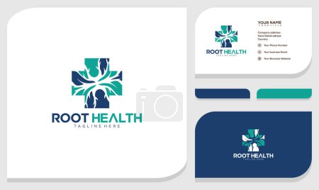 Photo for Abstract tree root or twig. Vector logo icon template - Royalty Free Image