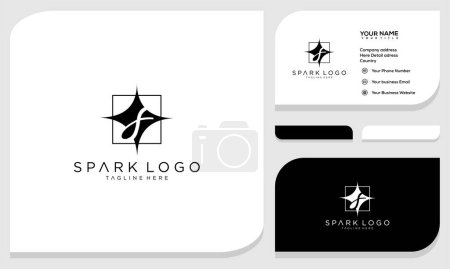 Photo for Spark logo graphic vector icon - Royalty Free Image