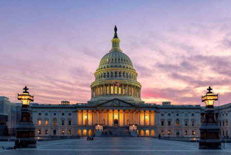 Photo for The United States Capitol building at sunset, Washington DC, USA. - Royalty Free Image