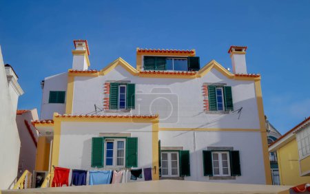Photo for Traditional Portuguese house facade in Cascais, Portugal - Royalty Free Image