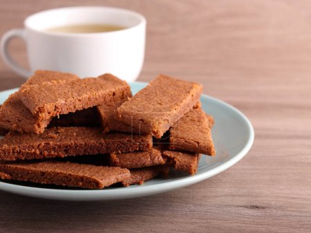 Téléchargez les photos : Biscuits au chocolat au beurre en tranches - en image libre de droit