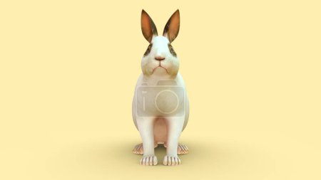 Photo for 3d rendered illustration of rabbit - Royalty Free Image