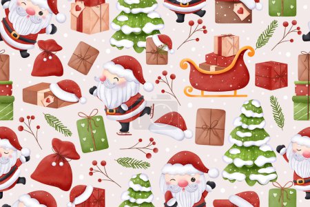 Christmas Themed Pattern Design for Decoration