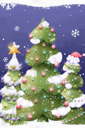 Foto de Tarjeta de felicitación de Navidad alegre Ilustración y antecedentes - Imagen libre de derechos