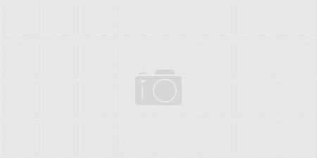 Illustration for Seamless texture pattern of white tile floor or wall. Look new clean surface in top view for background. Decorative finishing material in bathroom, kitchen or laundry room. Vector illustration design. - Royalty Free Image