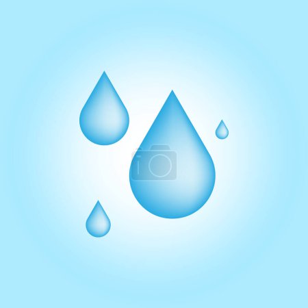 ilustración vector gráfico de gota de agua
