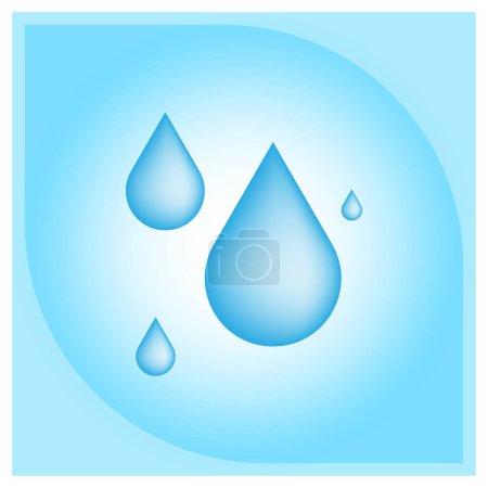 illustration vector graphic of water drop