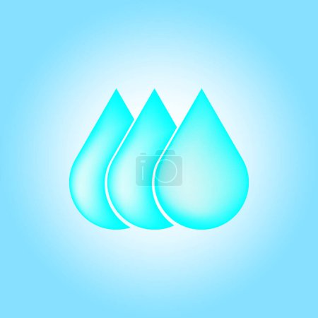 Illustration Vektorgrafik des Wassertropfens