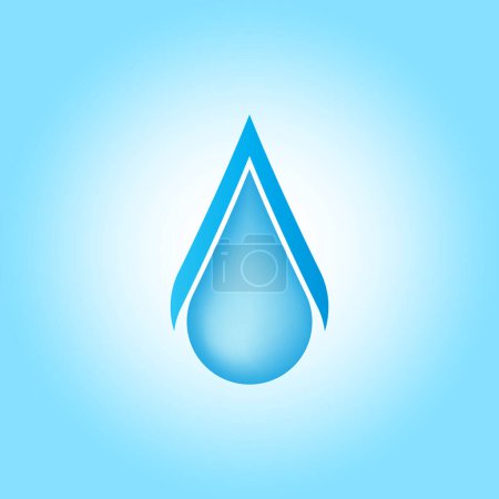 ilustración vector gráfico de gota de agua