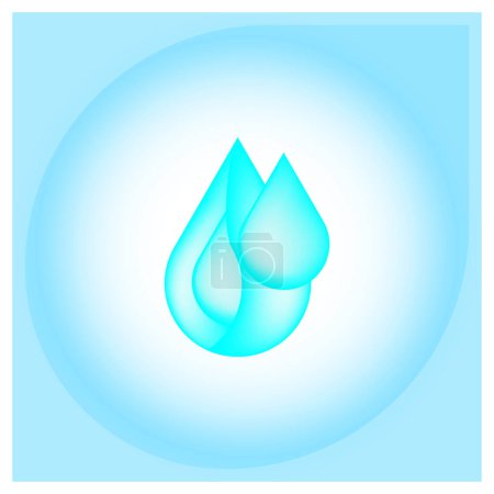 illustration vector graphic of water drop