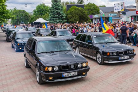 Photo for May 22, 2022 Beltsy, Moldova. For illustrative editorial use. BMW Club at the parade dedicated to City Day - Royalty Free Image