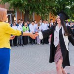 May 30, 2023 Beltsy, Moldova. For illustrative editorial use. Graduation ceremony for graduates