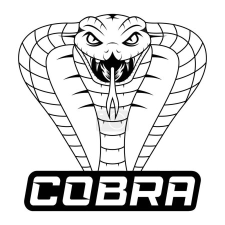 Foto de Jefe de la línea de arte agresivo Rey Cobra - Imagen libre de derechos