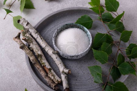 Xylitol or birch sugar, substitute for diabetics