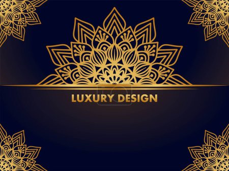 Illustration for Ethnic Style Decorative for Paper Cutting Mandala Vector Background - Royalty Free Image