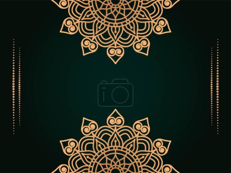 Illustration for Mandala design for paper cutting and background - Royalty Free Image