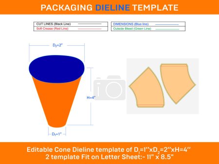 Téléchargez les illustrations : Modèle régulier de ligne de dialogue de crème glacée de cône D1 1xP2 2xH 4 pouces - en licence libre de droit