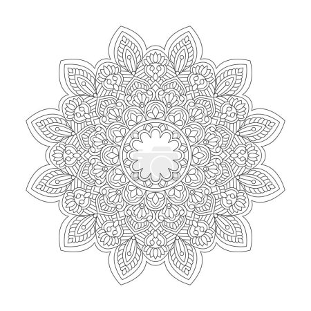 Whimsical Whirls Mandala Coloring Book Page for kdp Book Interior