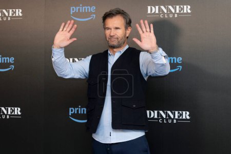 Photo for MILAN, ITALY - FEBRUARY 14: Chef Carlo Cracco attends the photo-call of Amazon's "Dinner Club" Season 2 at Villa Necchi Campiglio on February 14, 2023 in Milan, Italy. - Royalty Free Image