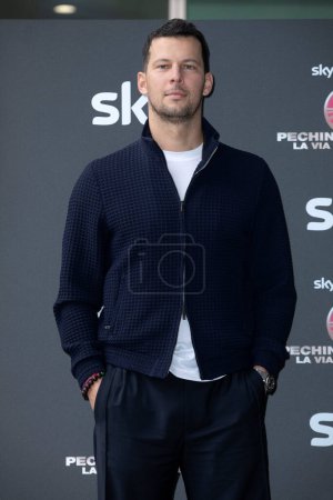 Photo for MILAN, ITALY - MARCH 06: Matteo Giunta attends the photo-call for "Pechino Express La via delle Indie" Sky Original on March 06, 2023 in Milan, Italy. - Royalty Free Image