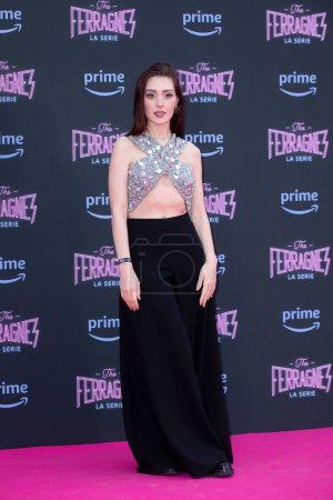 Photo for MILANO, ITALY, MAY 17: Digital creator Camihawke attends the premiere of the Amazon Prime Video tv series The Ferragnez at Arco della Pace, Milan, 17 May 2023. - Royalty Free Image