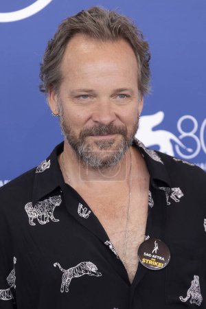Photo for VENICE, ITALY - SEPTEMBER 08: Peter Sarsgaard attends the photo-call for the movie "Memory" at the 80th Venice International Film Festival on September 08, 2023 in Venice, Italy. - Royalty Free Image